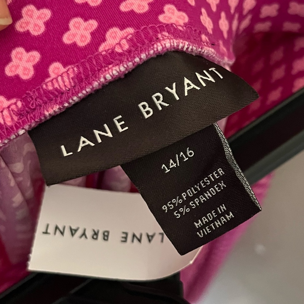 Lane Bryant Pink Floral Skirt - Picture 3 of 4